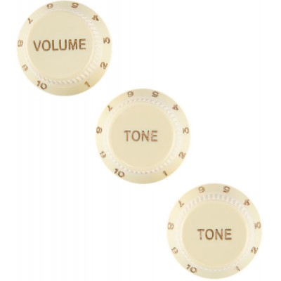 Stratocaster Soft Touch Knobs, Aged White