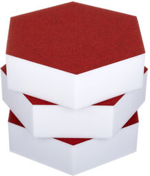 Hexagon Melamine Bordeaux 75 Bordeaux