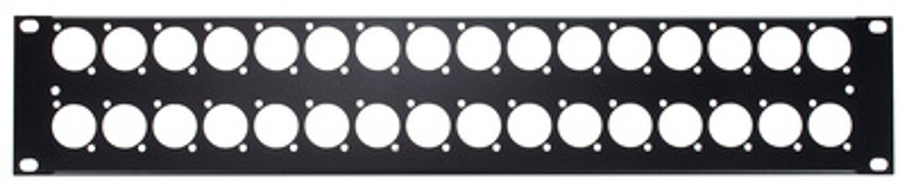 Rack Panel 2U 32XLR
