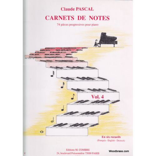 Pascal Claude - Carnets De Notes Vol.4 - Piano