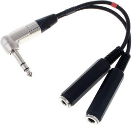 Y-Adapter Cable L-Jack S/2xM