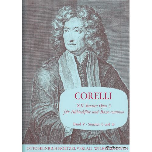 CORELLI A. - 12 SONATEN OPUS 5 BAND V - FLB ALTO ET BC