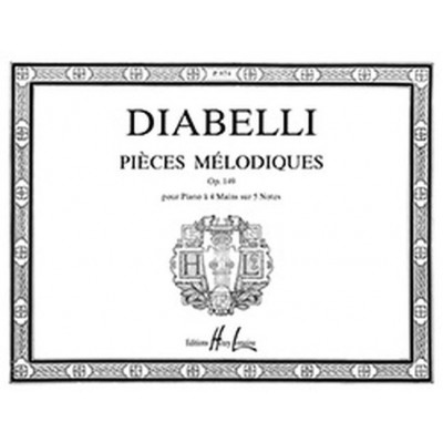 Diabelli - Pièces Mélodiques Op.149 - Piano À 4 Mains