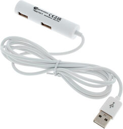 USB Hub 4 Way Blanc