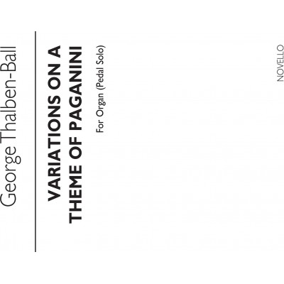 Variations On A Theme By Paganini For Organ Pedals