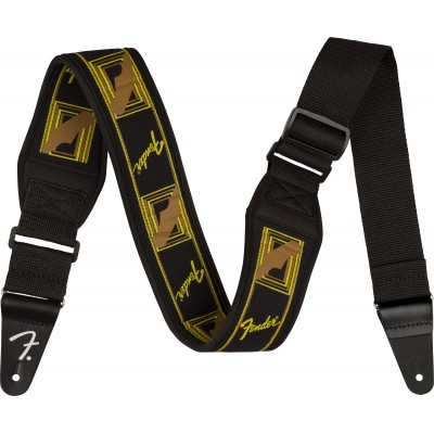 Swell Neoprene Strap, Blk/Ylw/Brn Mono, 2.5