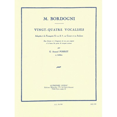 Bordogni. VINGT-quatre Vocalises - Trompette