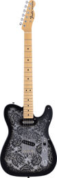 MIJ Tele MN Black Paisley Black Paisley