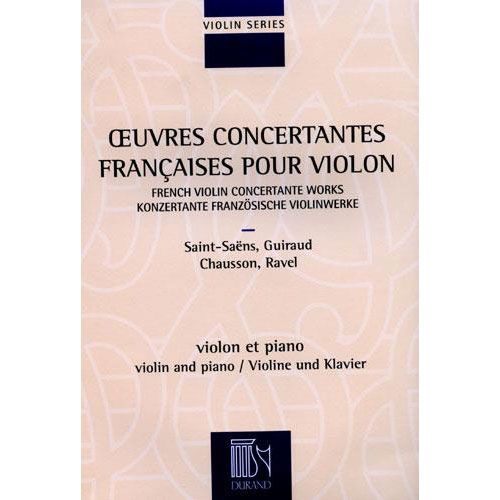 Oeuvres Concertantes Francaises - Violon et Piano