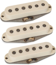 Bonamassa Greenburst Strat Set Aged White