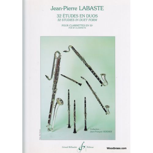 Laste, J.P. - 32 Etudes En Duo - Clarinette