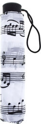 Mini Umbrella White/Black blanc avec partitions noires