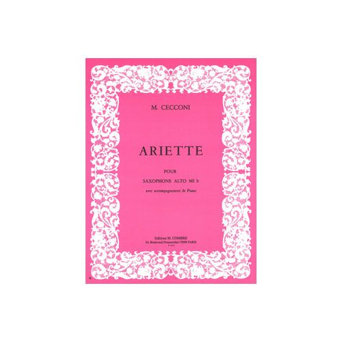 Cecconi - Ariette - Saxophone et Piano