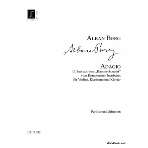 BERG ALBAN - ADAGIO, 2ND MOVEMENT FROM CHAMBER CONCERTO