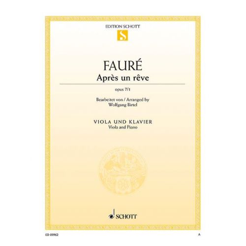 Faure G. - Apres Un Reve Op. 7/1 - Alto