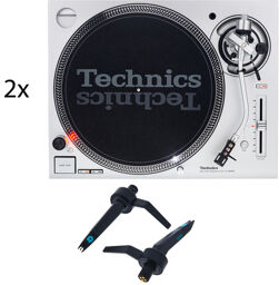 2x SL-1200MK7 Mix Set Argent