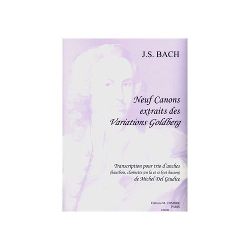 Bach - 9 Canons Extr. Variat.goldberg - Trio D'anches