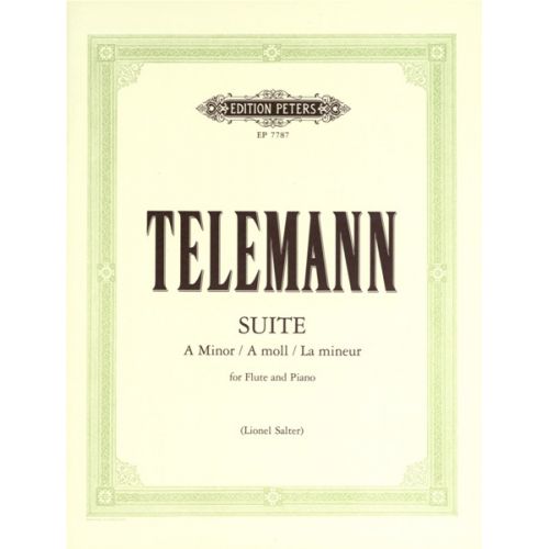 Telemann Georg Philipp - Suite In A Minor - Flute And Piano