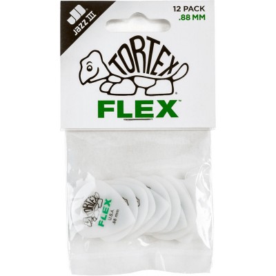 Médiator Tortex Flex Jazz III 0,88Mm Sachet De 12