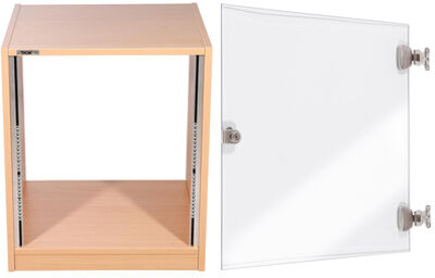 Studio Rack 12U Door Bundle Hêtre