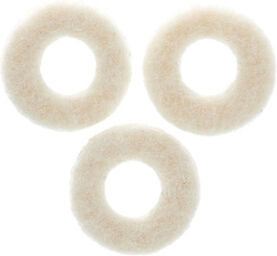 Valve Felt Tpt., Cor. 3er-Set blanc