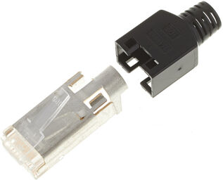 RJ 45 Crimp BK noir