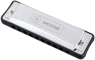 Woogie Blues Harmonica G Argent