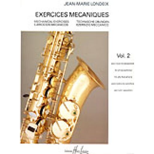 Londeix J.M. - Exercices Mecaniques Vol.2 - Saxophone