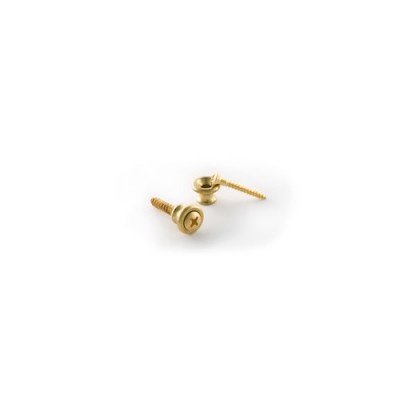 Strap Buttons Brass 2 Pack