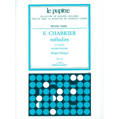 Mélodies volume 2/lp76/chant et piano