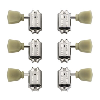 Deluxe Green Key Tuner Set Vintage Nickel