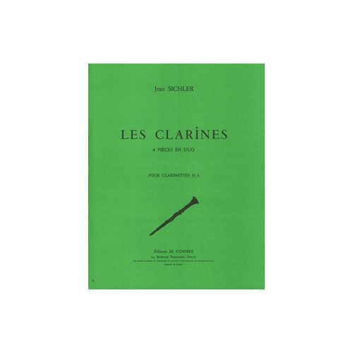Sichler - Les Clarines - 4 Pièces En Duo - 2 Clarinettes Sib