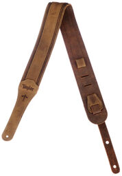 Wings Distressed Leather Strap marron foncé