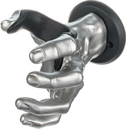 Male Hand, Silver Metallic LH Argent finition métallisée haute brillance