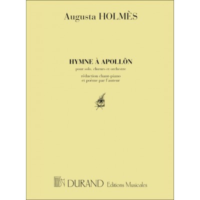 AUGUSTA HOLMES - HYMNE A APOLLON - CHANT & PIANO