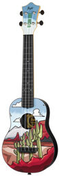 Tuc-Ucu Concert Ukulele UCU Desert Print Satin