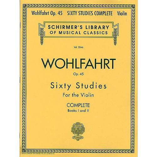 Franz Wohlfahrt 60 Studies Op.45 Complete Edition - Violin