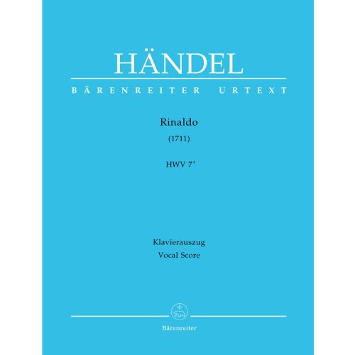 Handel G.F. - Rinaldo HWV 7a - Reduction Piano