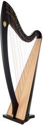 Troubadour VI Lever Harp EB Ebène