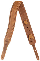 Wings Distressed Leather Strap Marron foncé