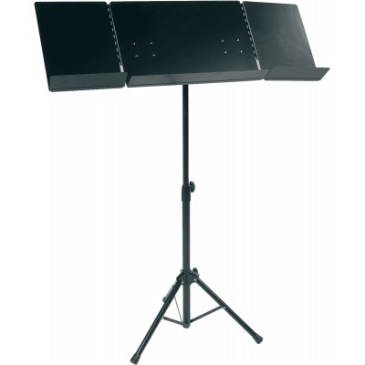 Puvx Pupitre D'orchestre 2 Volets Pliables - Noir