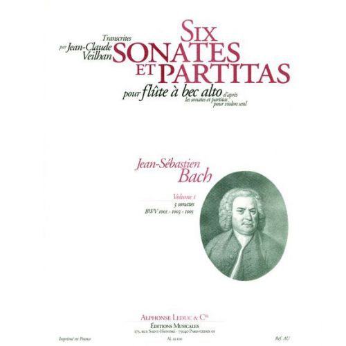 Bach JS / Veilhan - 6 Sonates et Partitas Vol.1 - FLB Alto