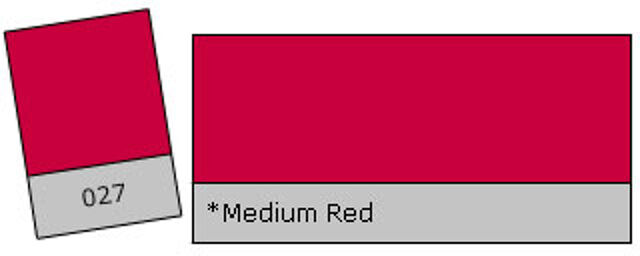 Filter Roll 027 Medium Red Medium Red