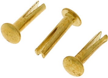 Sizzle Rivets Brass Plated