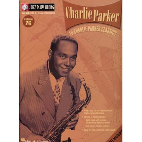 Jazz Play Along Vol.26 Charlie Parker Bb, Eb, C Inst. Cd