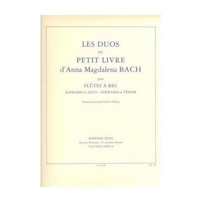 Petit Livre d'Anna Magdalena Bach