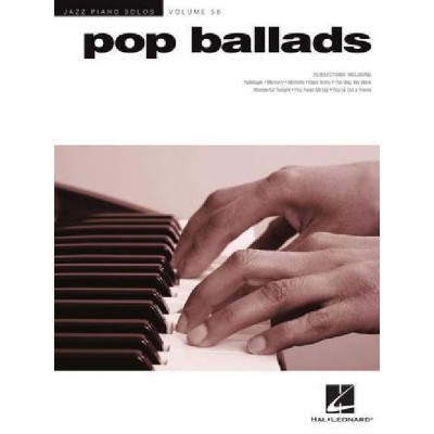 Pop Ballads - Piano - Jazz Piano Solos Series Volume 56
