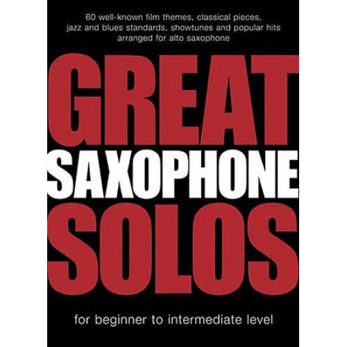 Great Saxophone Solos - 60 Themes - Alto Sax