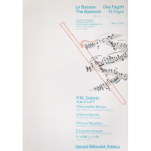 Dubois Pierre-Max - 3 Nouvelles Breves - Basson, Piano