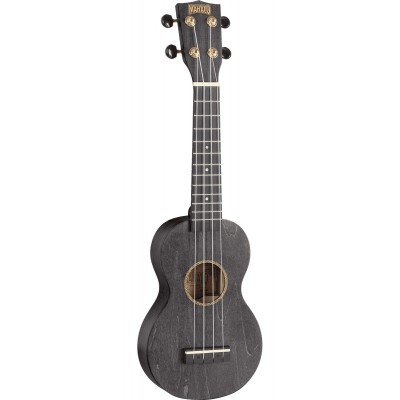 Ukulélé Soprano Slim Noir Satin + Housse
